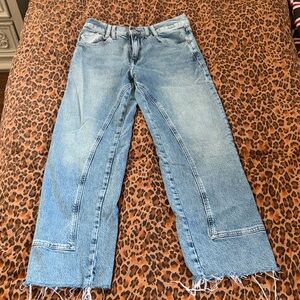 Free People Light Blue Flare Jeans